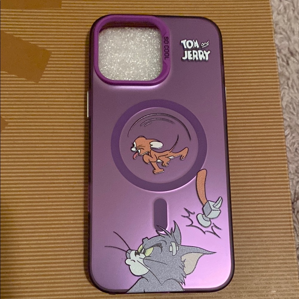 Tom and Jerry Purple iPhone 16 pro max Case